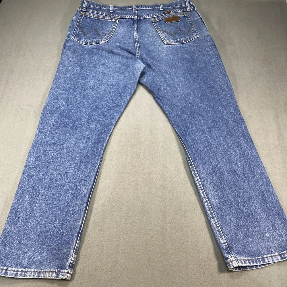 Wrangler Mens Jeans 47 MWZ Regular‎ Fit Medium Wash Blue 38x30 Workwear Cowboy